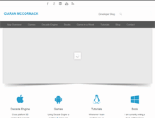Tablet Screenshot of ciaranmccormack.com